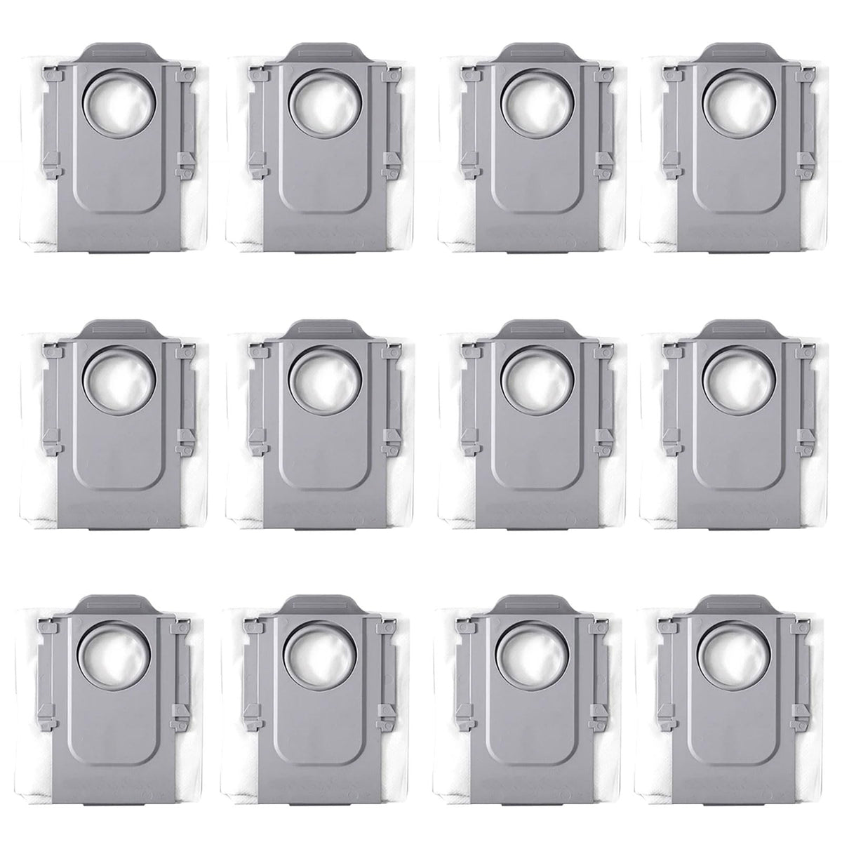 Chuancheng 12 Pcs Replacement Dust Bag for Roborock Qrevo Curve/ P20 Pro Robot Vacuum