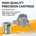 316 Stainless Steel 2" Camlock Fitting - Female thread pipe fitting