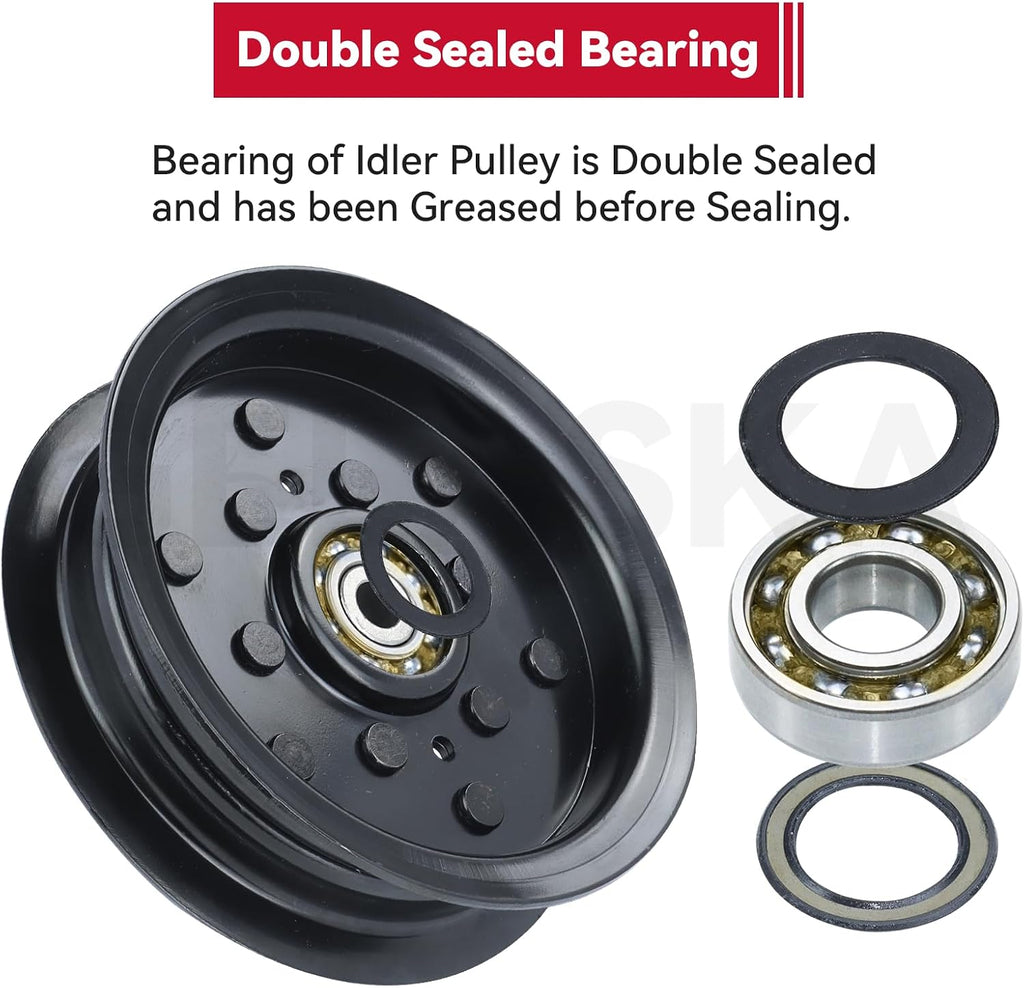 GELASKA 532197379 532196106 Husqvarna Idler Pulley for Husqvarna Z254 Deck