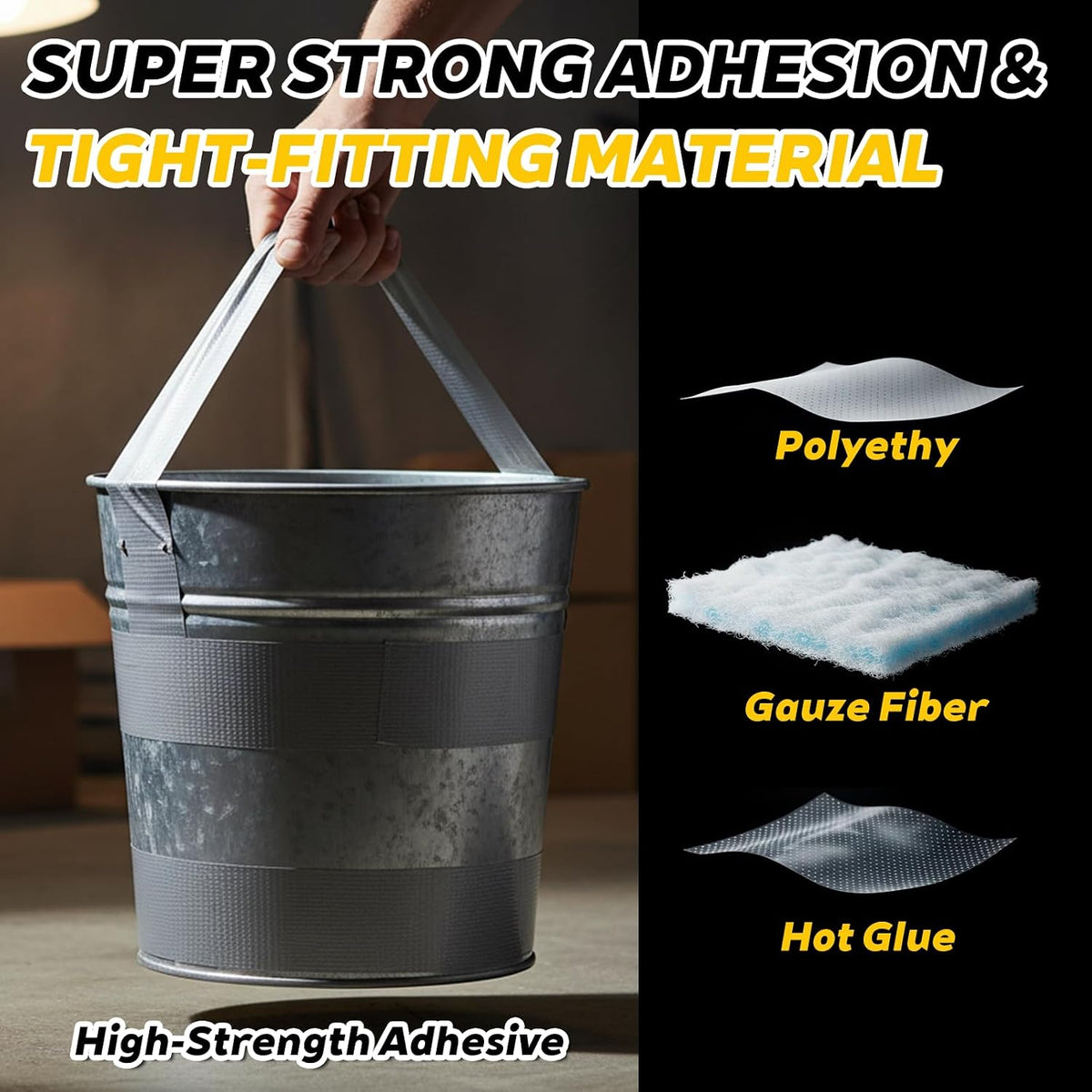 12 Pack Duct Tape Heavy Duty Waterproof, 2 in x 22 yd (Total 264yd) Strong Adhesive 9 Mil Thick Silver Duct Tape Bulk