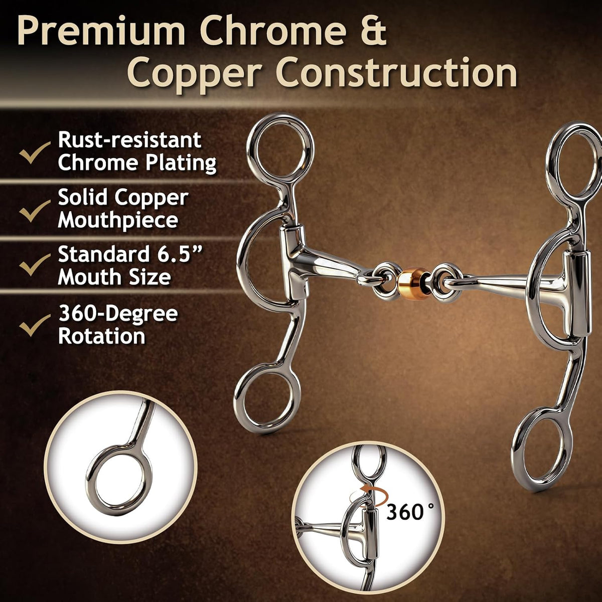Stainless Steel Horse Snaffle Bit