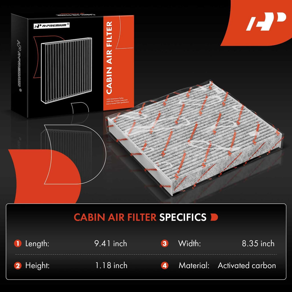 A-Premium Cabin Air Filter w/Activated Carbon Compatible with Hyundai