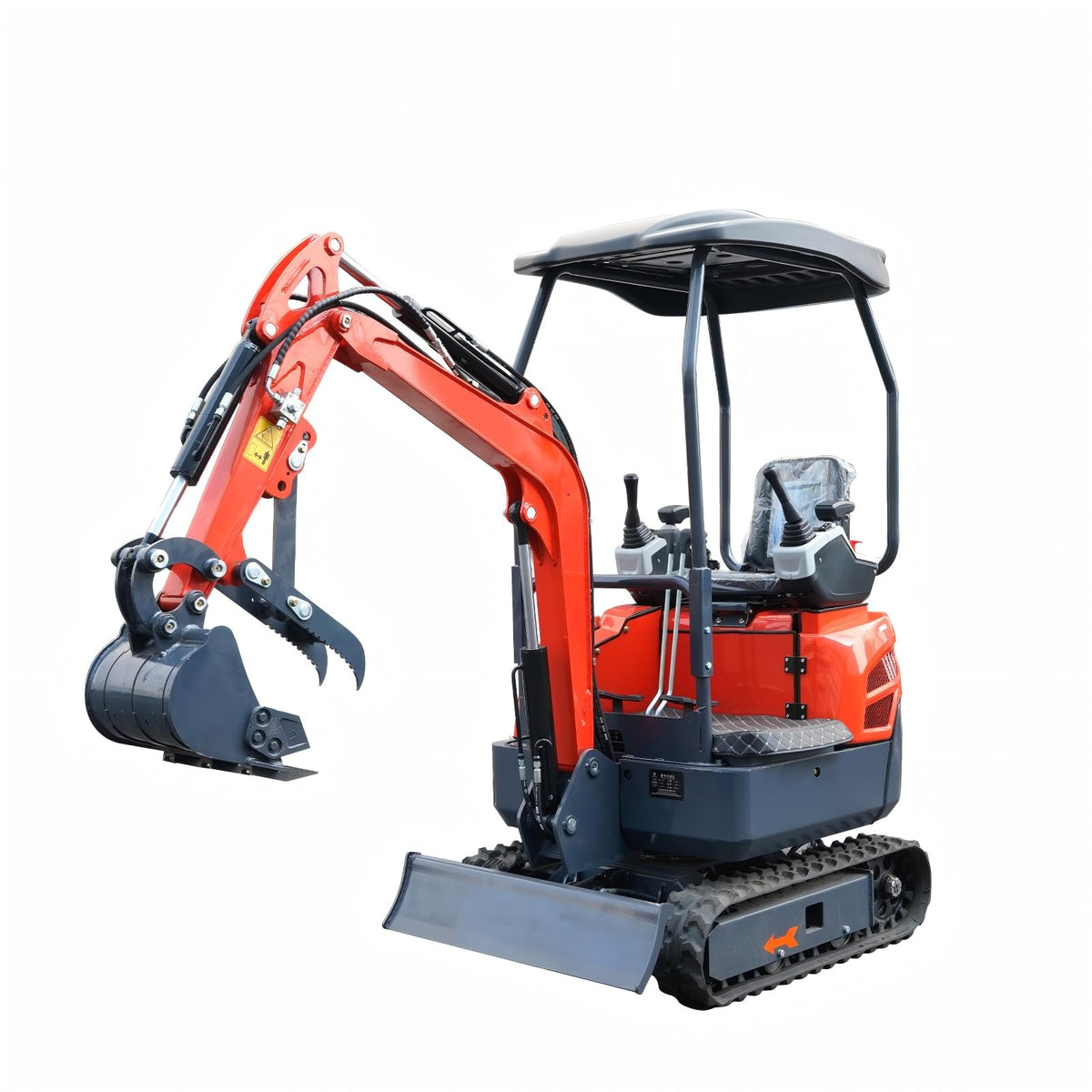 13.5HP Tracked Mini Excavator with Mechanical Grab