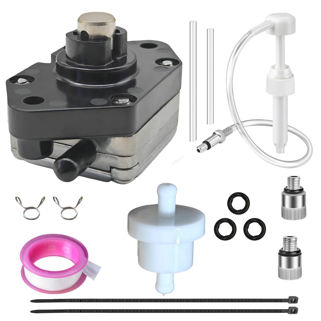 JLM MARINE 15100-91J03 Fuel Pump & 15410-98500 Filter for Suzuki 4-6 HP