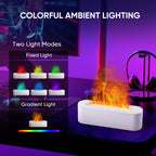 Essential Oil Diffuser, Fireplace Flame Fire Oil Diffuser, 150ml Ultrasonic Cool Mist Aromatherapy Humidifier, Scent