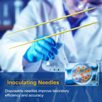 Biologix 25PCS Disposable Inoculating Needles, Gamma Sterilization, Inoculation Needle, Polystyrene, Use for Removal