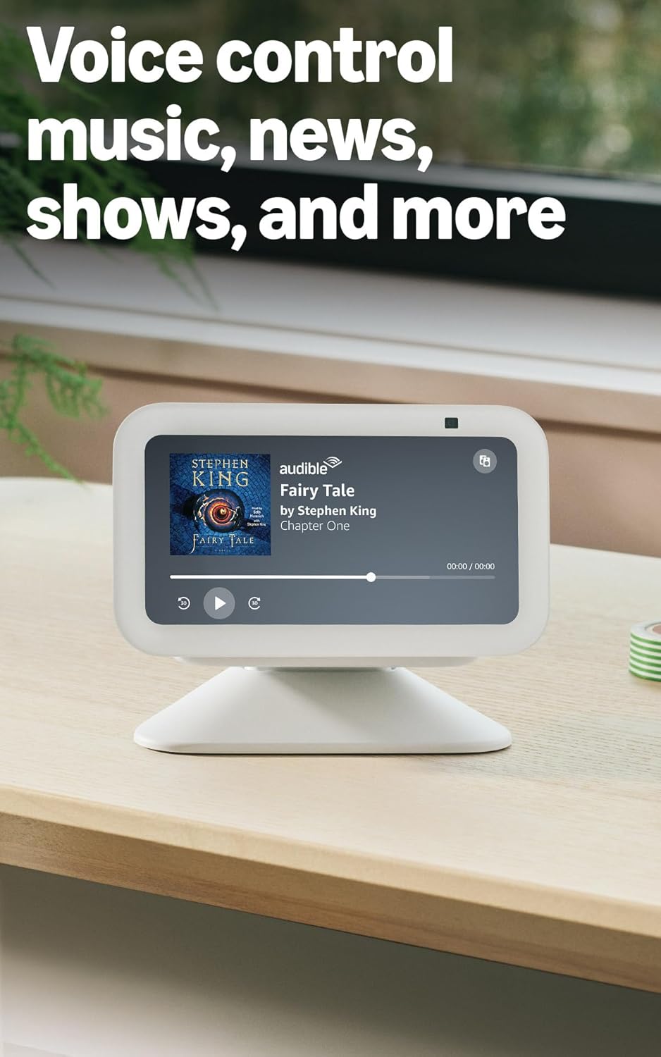 Echo Show 5 (newest model), Smart display, Designed for Alexa+, 2x the bass and clearer sound, Cloud Blue