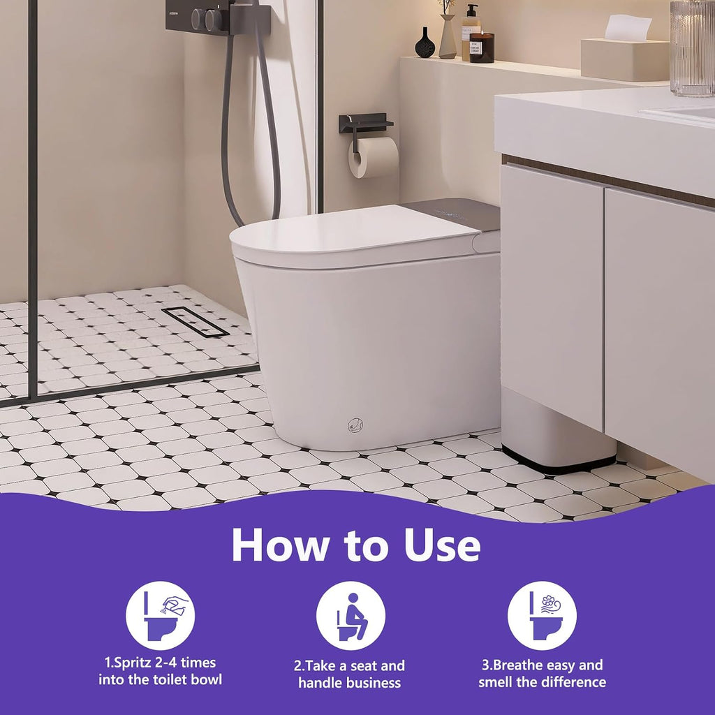 Toilet Spray 8 Pack,Pocket Size Pre-Poo Spray,Portable Bathroom Deodorizer