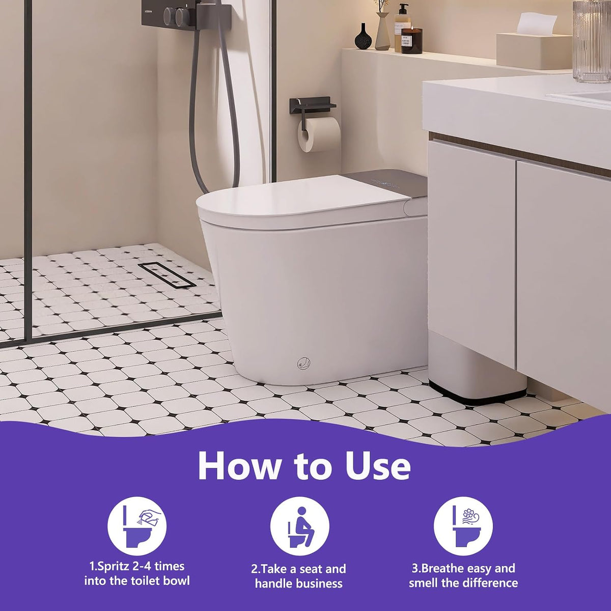 Toilet Spray 8 Pack,Pocket Size Pre-Poo Spray,Portable Bathroom Deodorizer