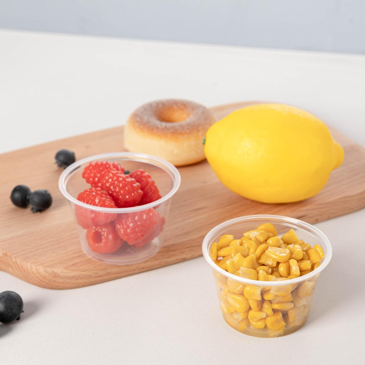 100PACK 4oz Plastic Portion Cups with Lids, Condiment, Jello Shot Cup