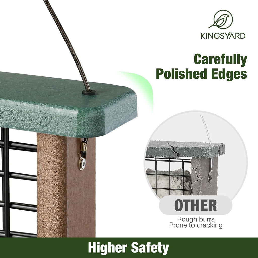 Suet Bird Feeder with Tail-Prop