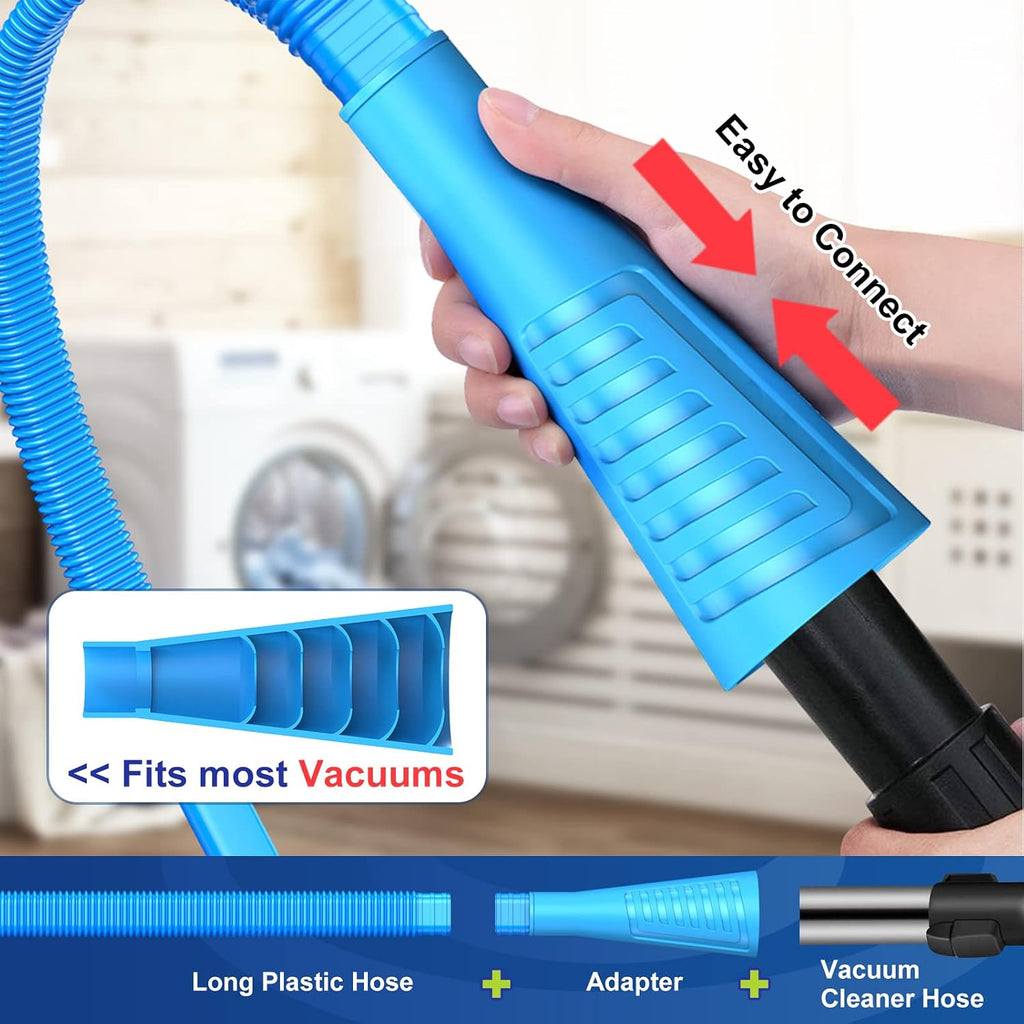2 PCS Dryer Vent Cleaner Kit, Dryer Lint Vacuum Attachment&Brush