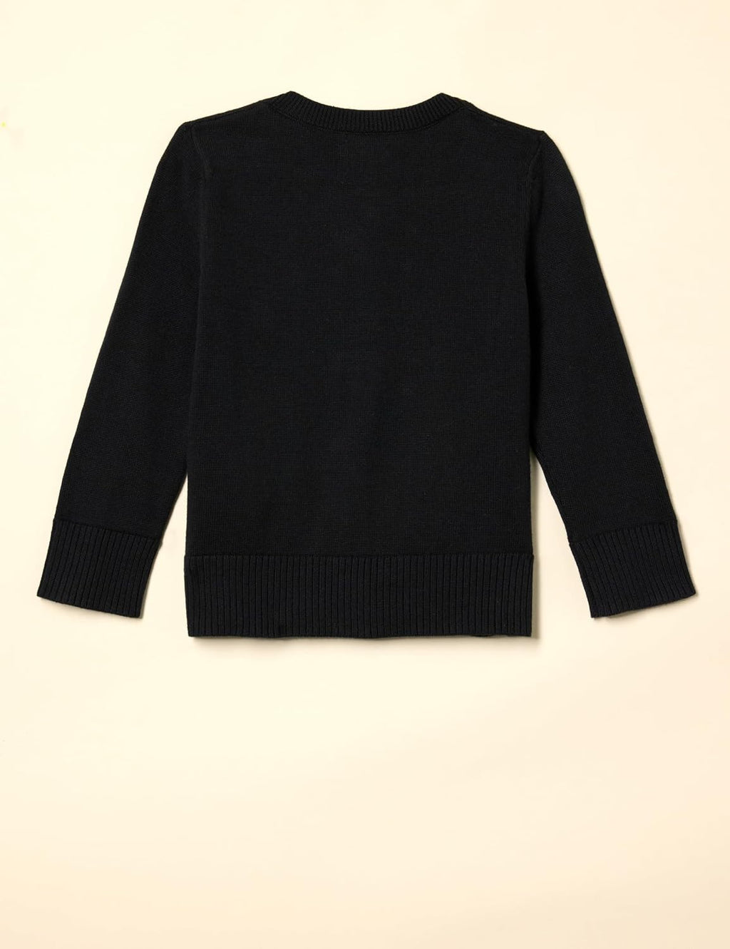Girls and Toddlers' Uniform Slim Fit Crewneck Cardigan Sweater