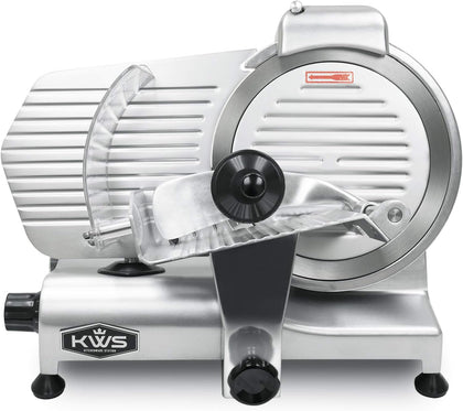 10NS Commercial 10" Electric Meat Slicer, 320W High-Torque Motor, Stainless Steel Blade, Deli-Style Thin Slicing