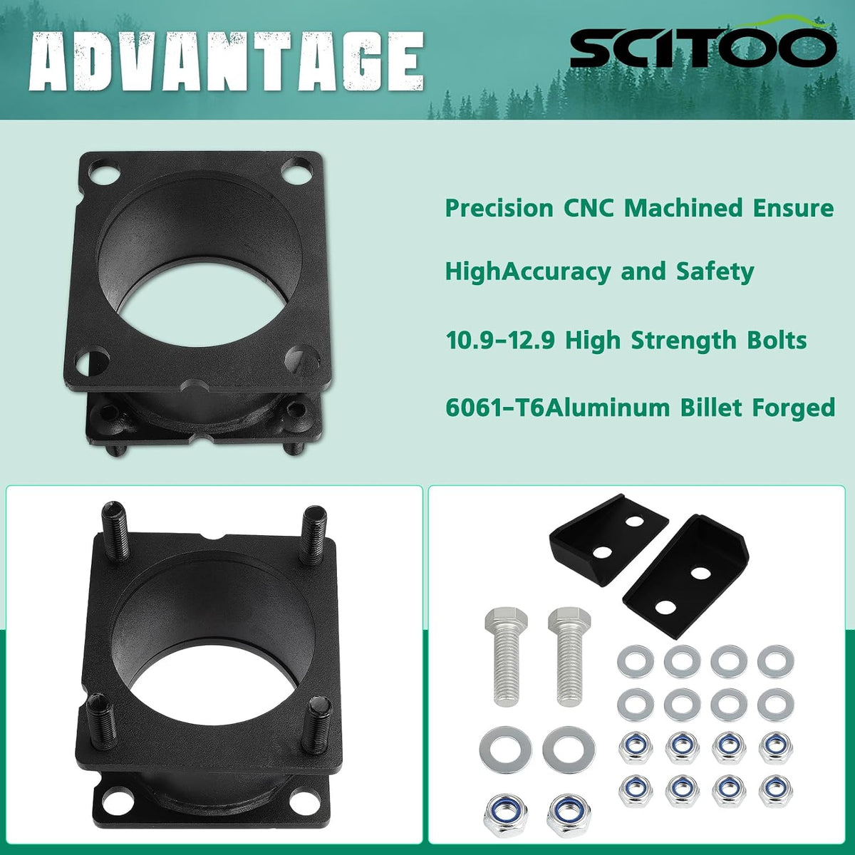 SCITOO 3" Front 2" Rear Leveling lift Kit 2011-2019 for Ford Explorer