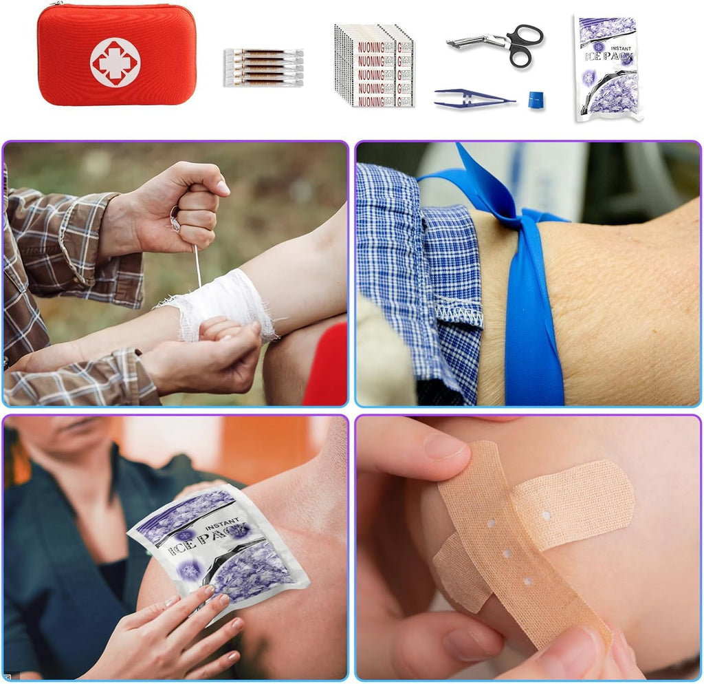 Car First Aid Kits 275Pcs Survival Gear Home Travel Size Small Emergency Kit Tactical Hiking EVA Camping Essentials