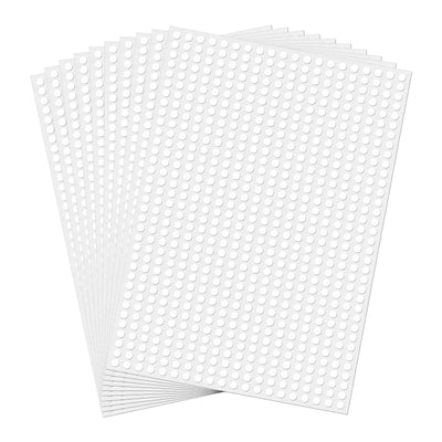 White Round Stickers 1/4 Inch Removable Vinyl Dot Labels 7000 PCS