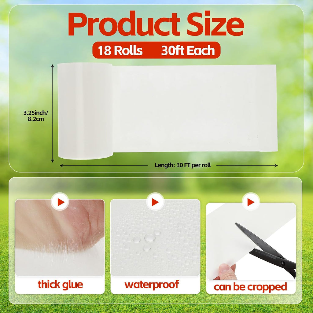 18 Rolls Spotted Lantern Fly Traps Ant Insect Barrier, 30 ft Each, Outdoor Fly Tree Tape Trees Wrap Spotted