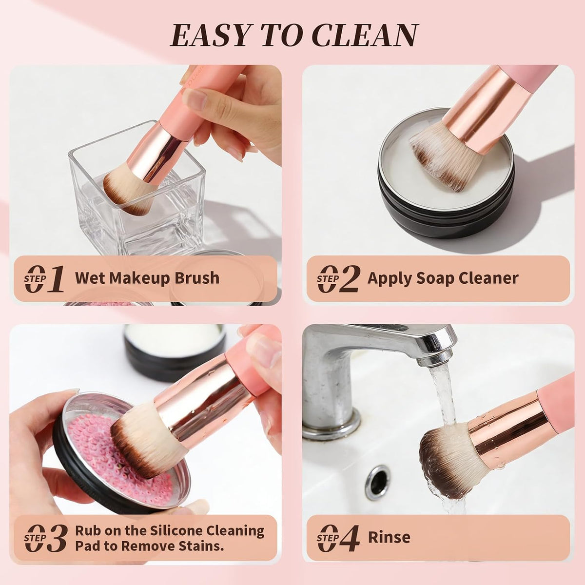 Foundation Brush for Liquid Makeup,Flat Top Kabuki Foundation Brushes - Premium Makeup Brush for Liquid, Cream