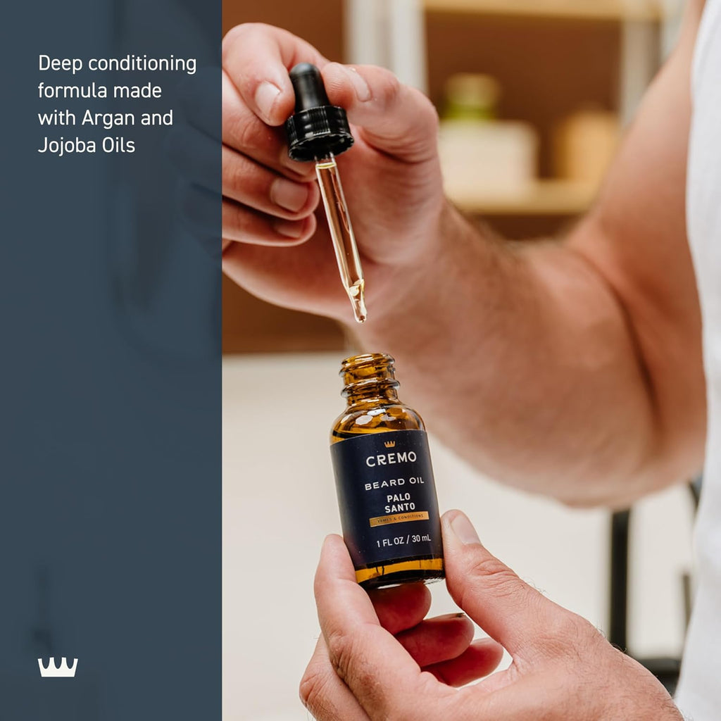Beard Oil, Palo Santo (Reserve Collection), 1 fl oz - Restore Natural Moisture and Soften Your Beard To Help Relieve
