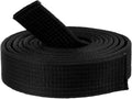 110 Inch/280cm Double Wrap Black Belts Durable Cotton-Polyester Blend Martial Arts Belts for Karate Judo Taekwondo