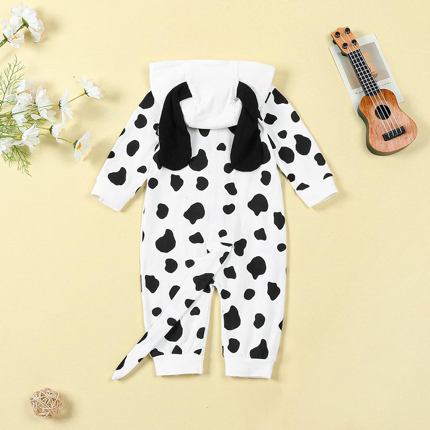Baby Dog Halloween Costume Boy Girl Dalmatian Spotted Puppy Jumpsuit Aminal Halloween Cosplay