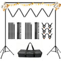 Backdrop Stand 10 x 8 Ft (WxH), 7 Widths Adjustable Background Stand