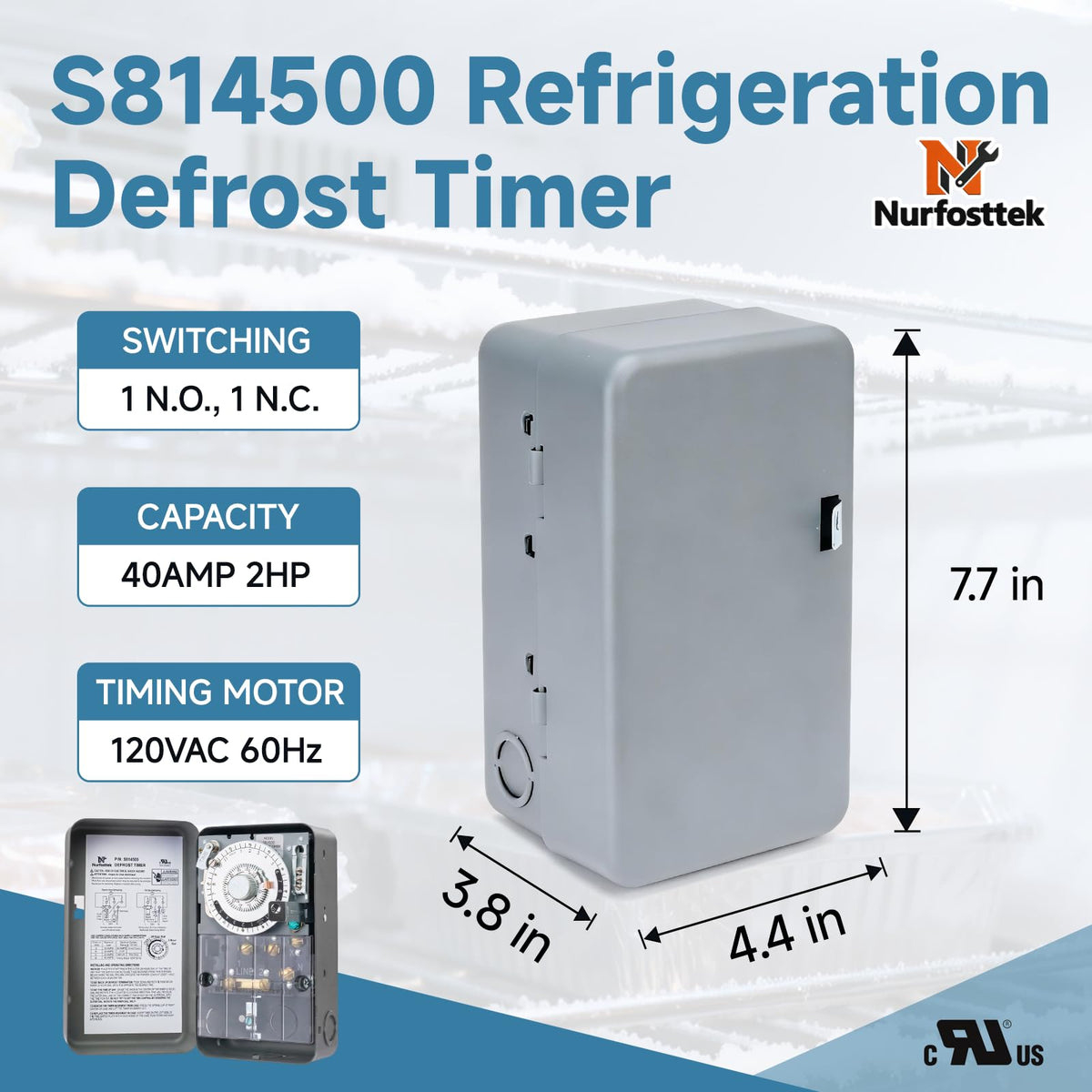 S814500 Refrigeration Defrost Timer for Commercial Refrigeration Equipment