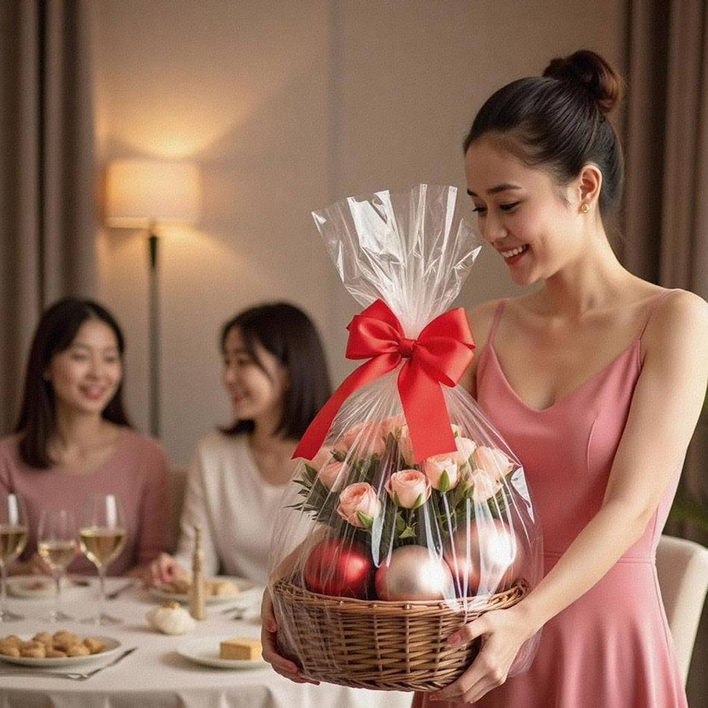 Cellophane Bags for Gift Baskets 24x30 Inches 20Pcs
