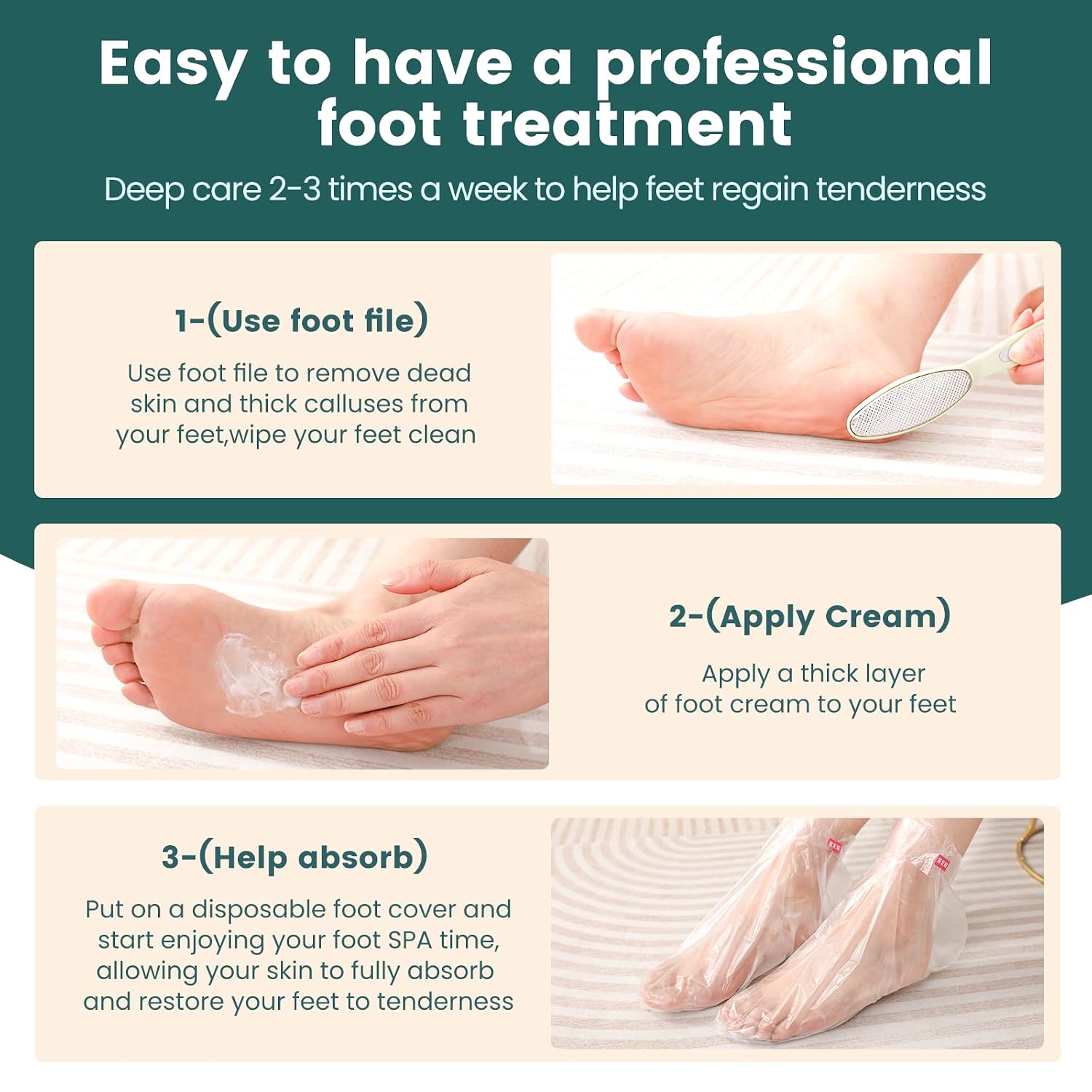 Urea Cream 45% for Feet with Maximum Strength Moisturizing, with 2% Salicylic Acid, for Dry and Cracked Heel, Foot