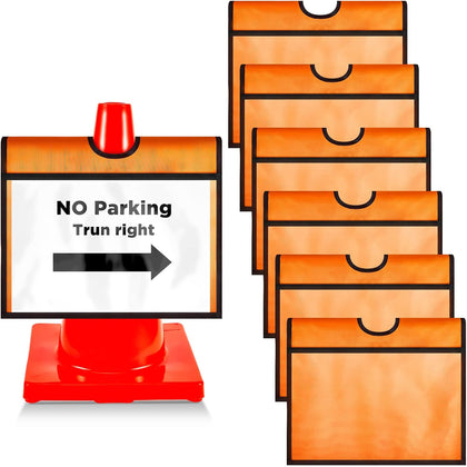 Traffic Cone Sleeve Safety Traffic Signs Orange Caution Sign Outdoor Activity Warning Sports Cone Message Sleeve for