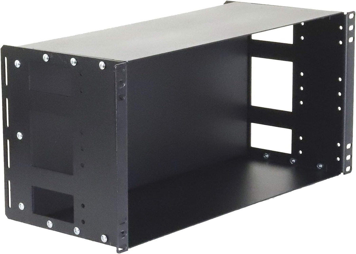 IRP208SB-5U Enclosed Rackmount 5U Compact 8 inch Adjustable Depth Solid Panel for 19 inch 2-Post Relay Rack or 4-Post Rack Cabinet