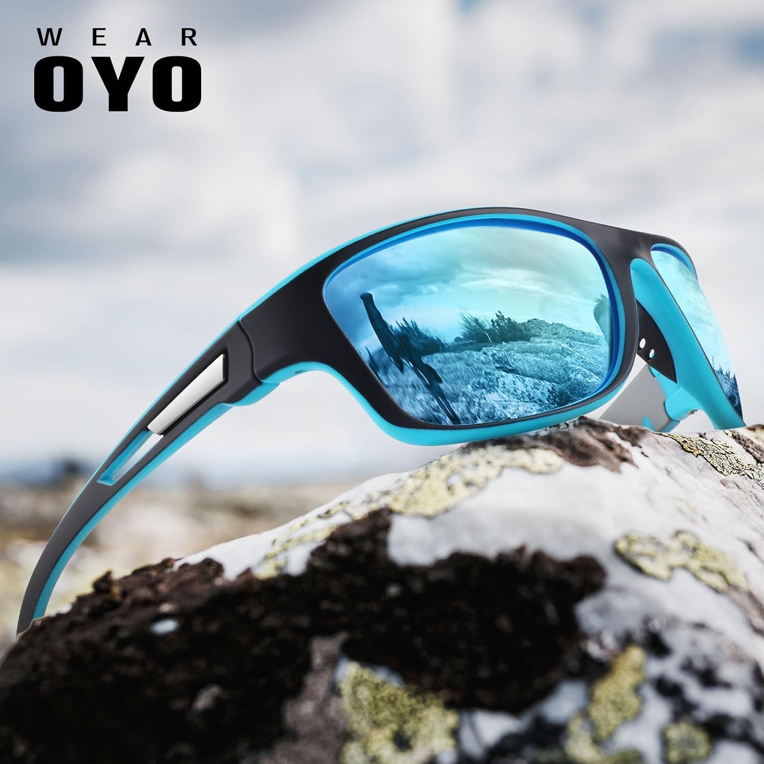 Polarized Sports Sunglasses Men Womens Fishing Running UV400 | Lightweight,Durable Frame,Tangle-free