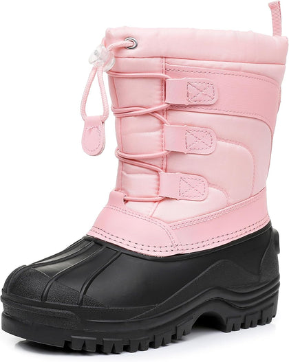 Kids Boys Girls Winter Snow Boots Waterproof Outdoor Snow Boots | Little Kid/Big Kid,Thick Warm Lining,Non-Slip