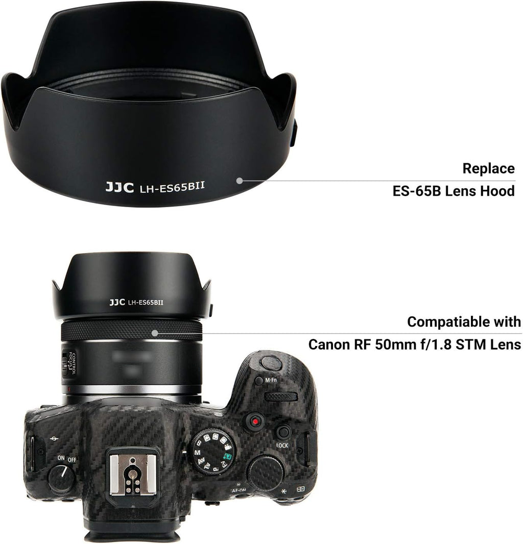 Tulip Flower Lens Hood for Canon RF 50mm f/1.8 STM on EOS R6 R5 RP R Camera, Reversible Lens Shade Replace Canon