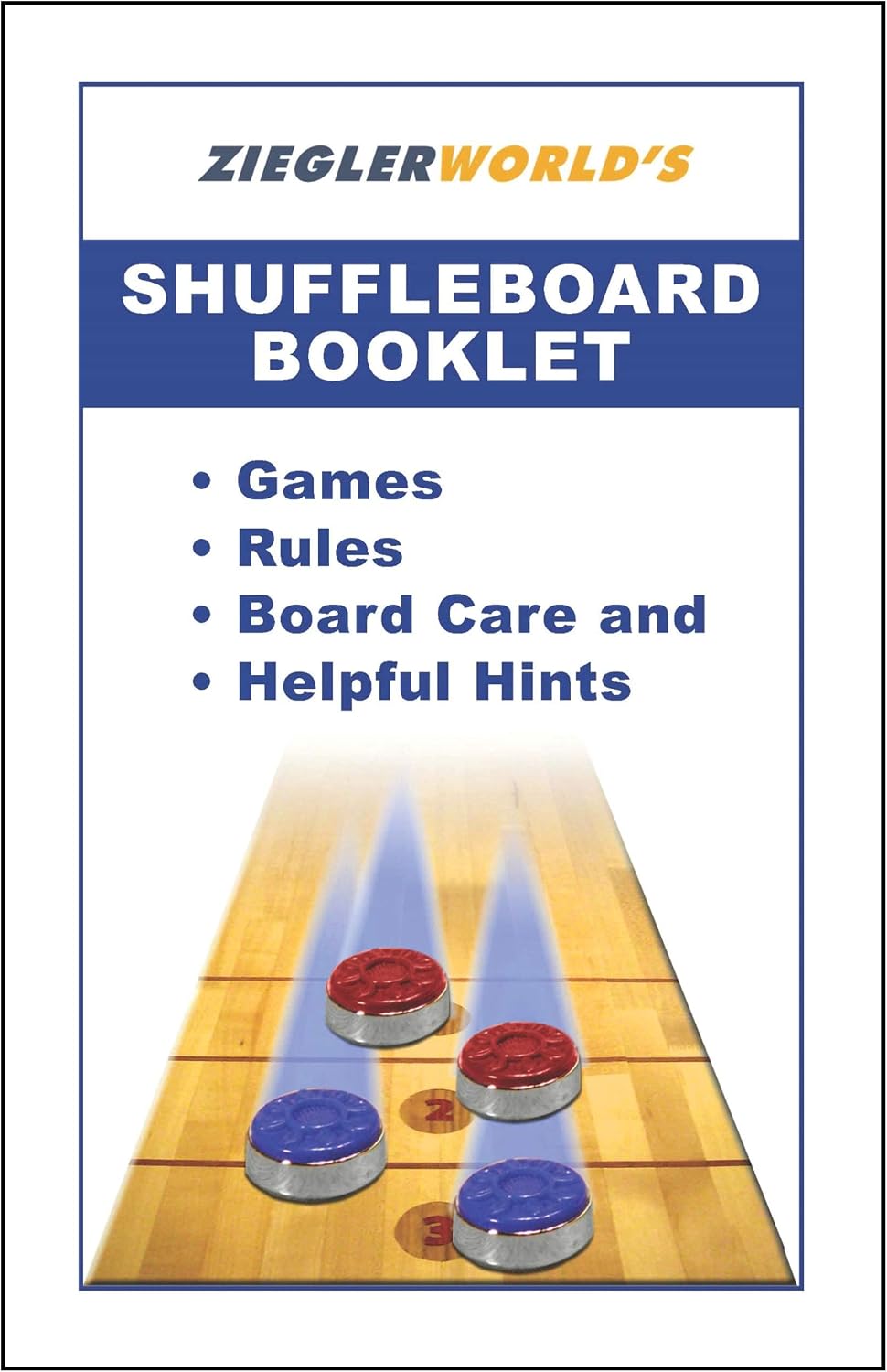 Table Shuffleboard Bowling Brown Pins - Pinsetter - Rules Booklet Scoring Chart & Storage Carrier Bag