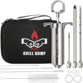 Meat Injector Syringe Kit with 3 Professional Marinade Injector Needles and Travel Case for BBQ Grill Smoker, Turkey