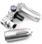 THB 1" Compressed Air Moisture Filter Regulator Lubricator Combo w Auto Drain