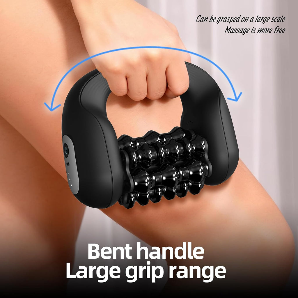 Electric Muscle Roller for Post-Workout Recovery, Deep Rolling Massager for Legs, Calves, Back & Neck, Handheld