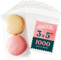 3x5 Self Sealing Cellophane Bags (1000 Pack) - Clear Cookie Bags With Seal
