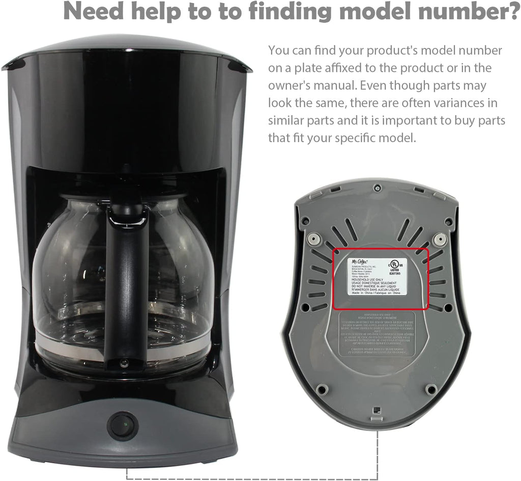 12-Cup Coffee Carafe Replacement for Mr. Coffee Coffeemaker Part# PLD12