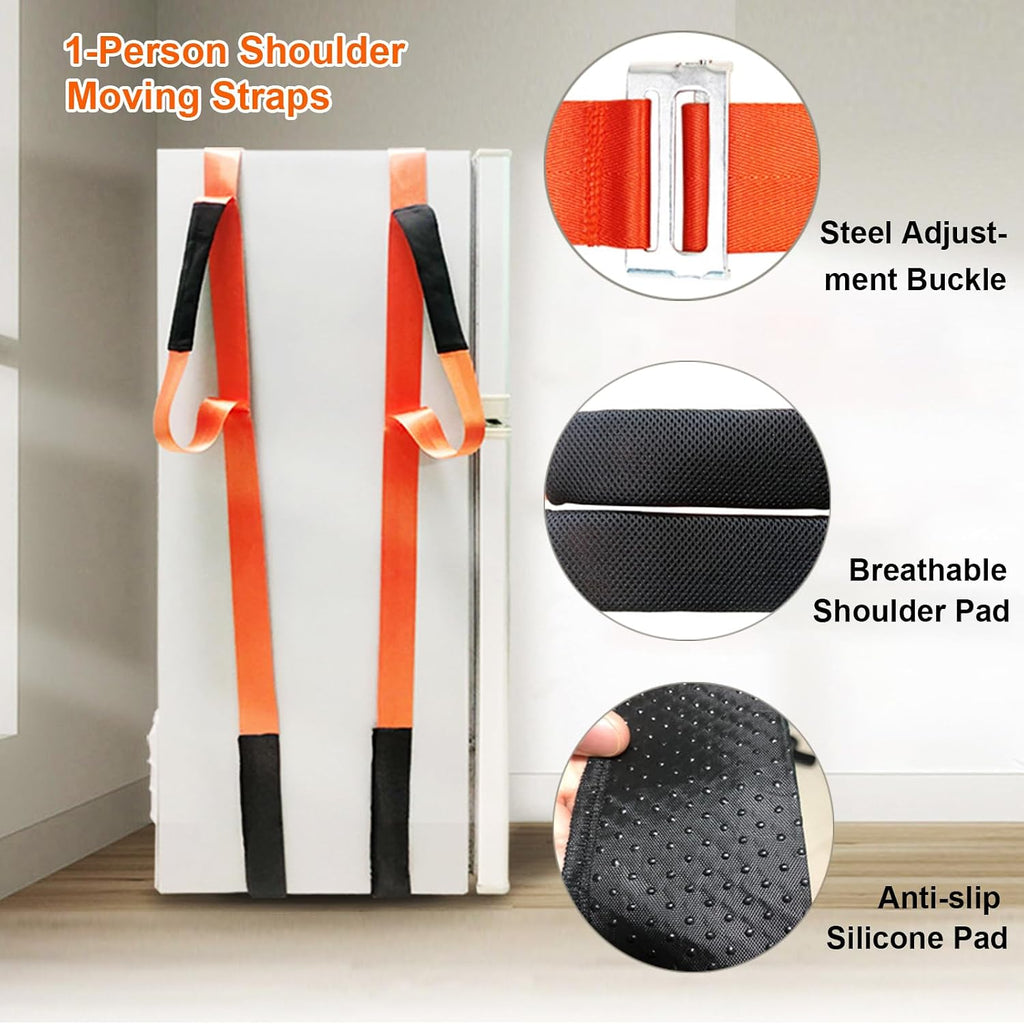 Furniture Shoulder Straps,One-Person Shoulder Lifting and Moving Strap with Adjustable Handle Straps for Harness