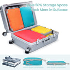 Compression Packing Cubes for Travel - 8 Set Organizer, Multi-color