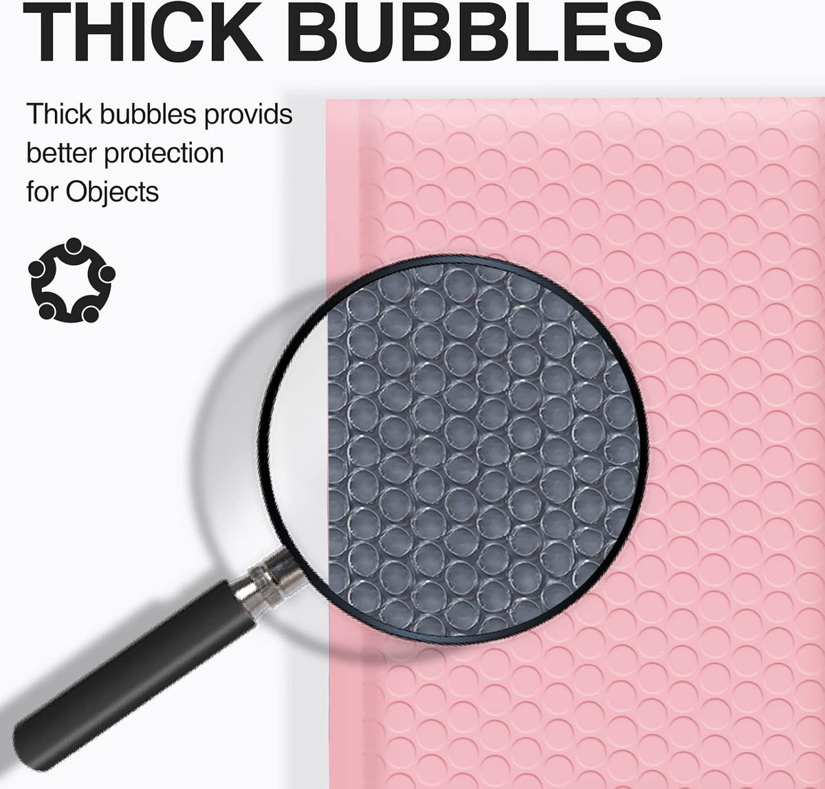 Bubble Mailers 6x10" Light Pink Usable Size 6x9" Padded 100 Pack #0