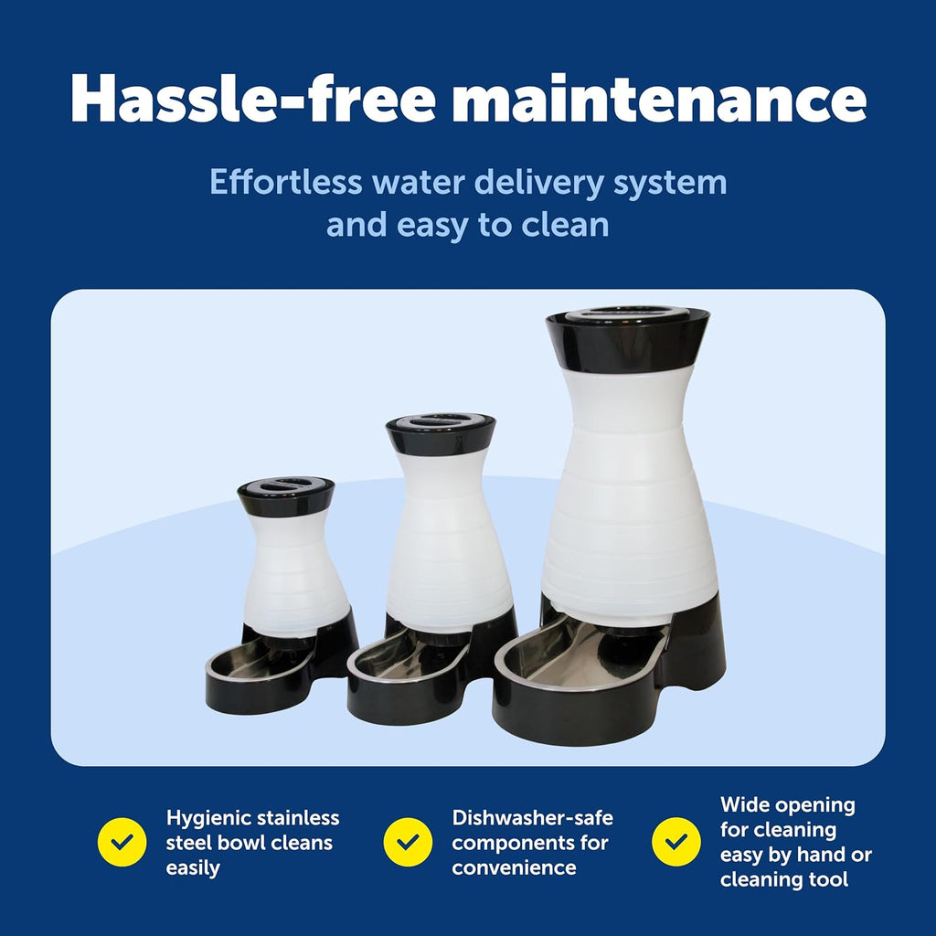 Healthy Pet Water Station - Small, 64 oz Capacity - Gravity Pet Water Fountain, Automatic Cat Water Fountain, Dog