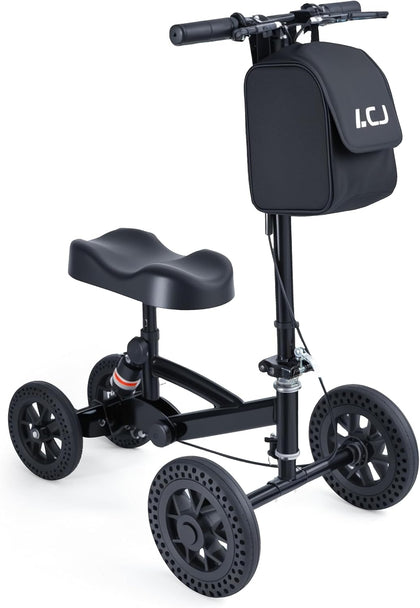 LCJ Knee Scooter Knee Walker for Adults for Foot Surgery All Terrain Leg Scooter Broken Ankle Scooter for Injured
