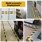 Hazard Warning Safety Stripe Tape Caution Tape Roll Waterproof Anti Slip Non-Abrasive Self-Adhesive Floor Marking