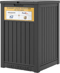 Package Delivery Box for Outside with Sign, 48 Gallon Storage with Lockable Secure, Large Double Wall Resin Outdoor