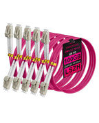 OM4 LC to LC Multimode Fiber Patch Cable, 1M(3.3FT), 5 Pack