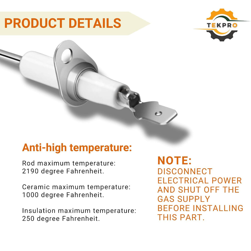 SEN01114 Flame Sensor Rod, Fits Trane/American Standard, Stainless Steel